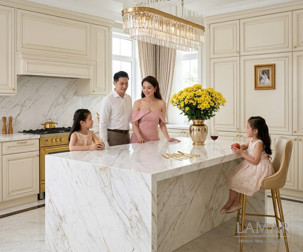 Mặt bếp đá nung kết LAMAR